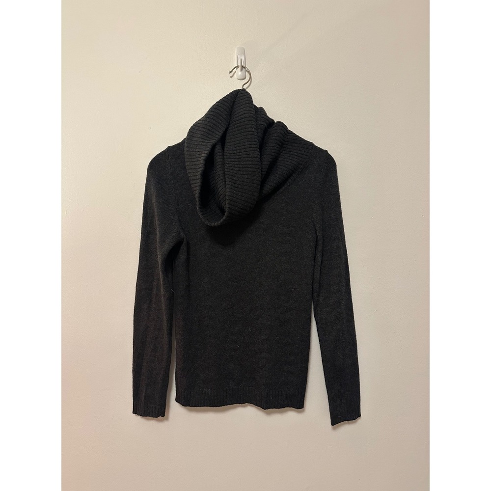 Gap Charcoal Gray Wool Blend Cowl Neck Long Sleeve Sweater | Size Small